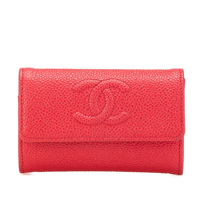 Chanel Coco Mark Caviar Skin Card Case