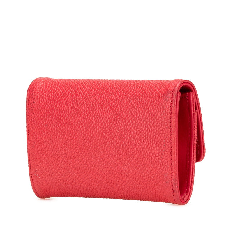 Chanel Coco Mark Caviar Skin Card Case