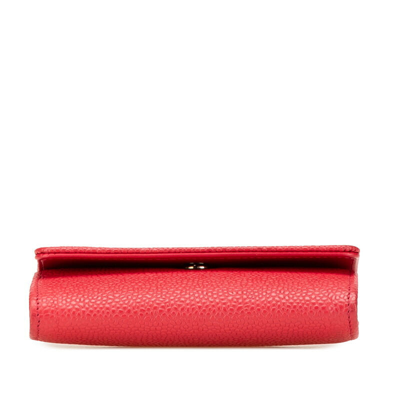 Chanel Coco Mark Caviar Skin Card Case