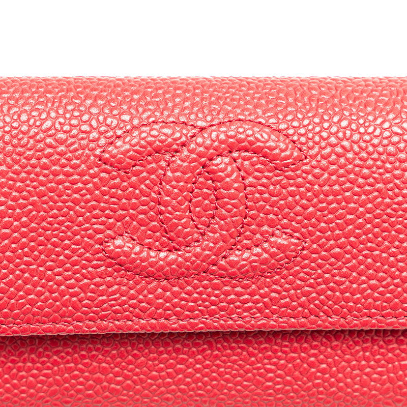 Chanel Coco Mark Caviar Skin Card Case