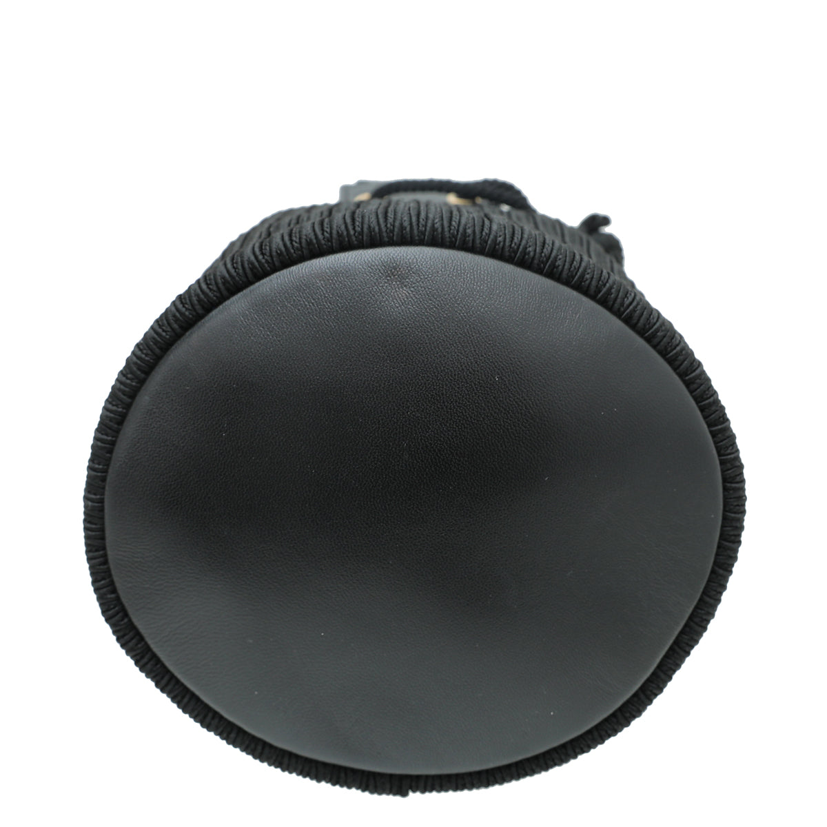 YSL Black Anja Embroidered Bucket Small Bag