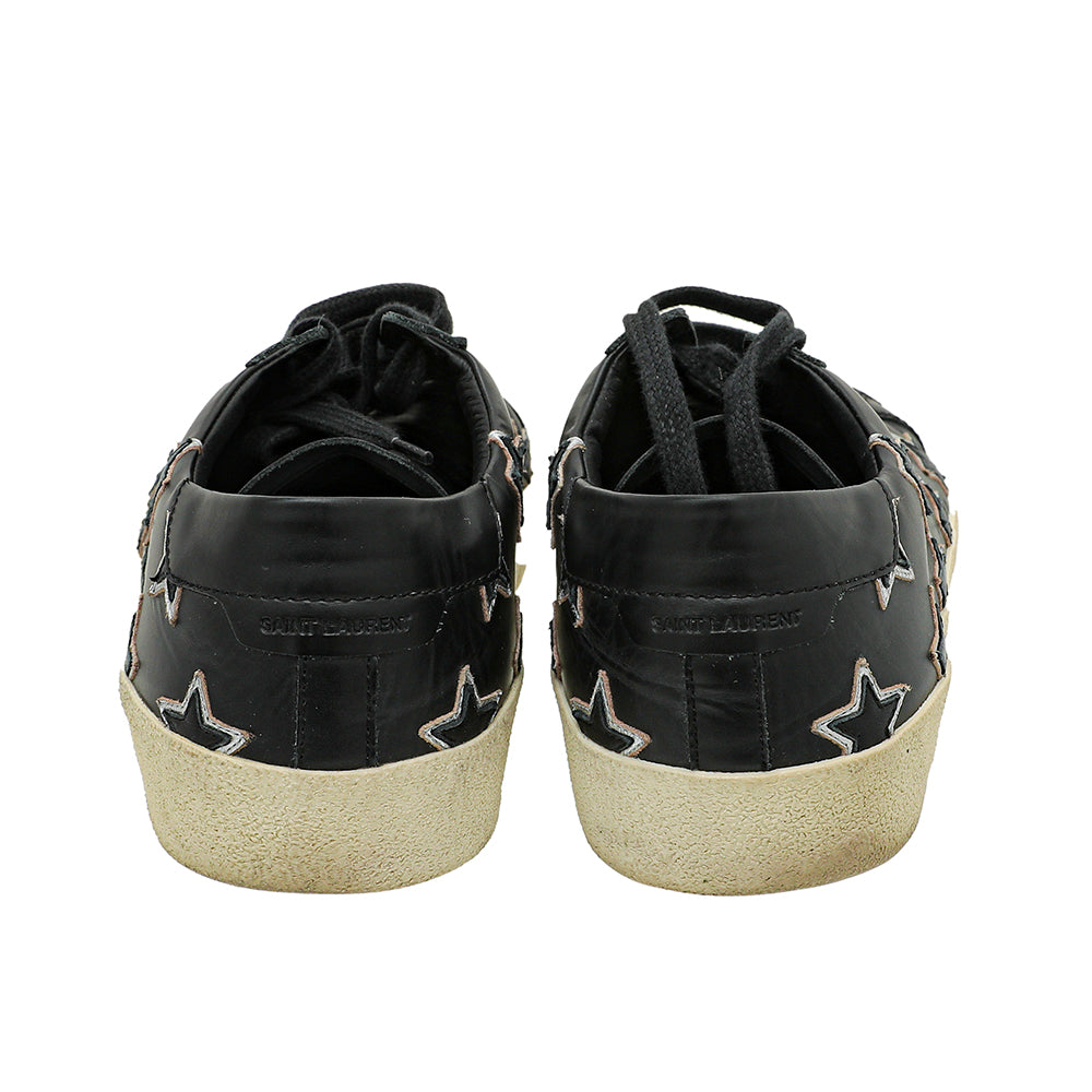 YSL Black Court Classic California Sneakers 44