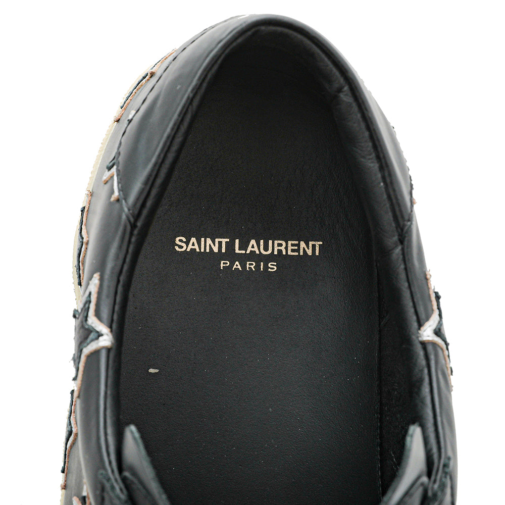 YSL Black Court Classic California Sneakers 44