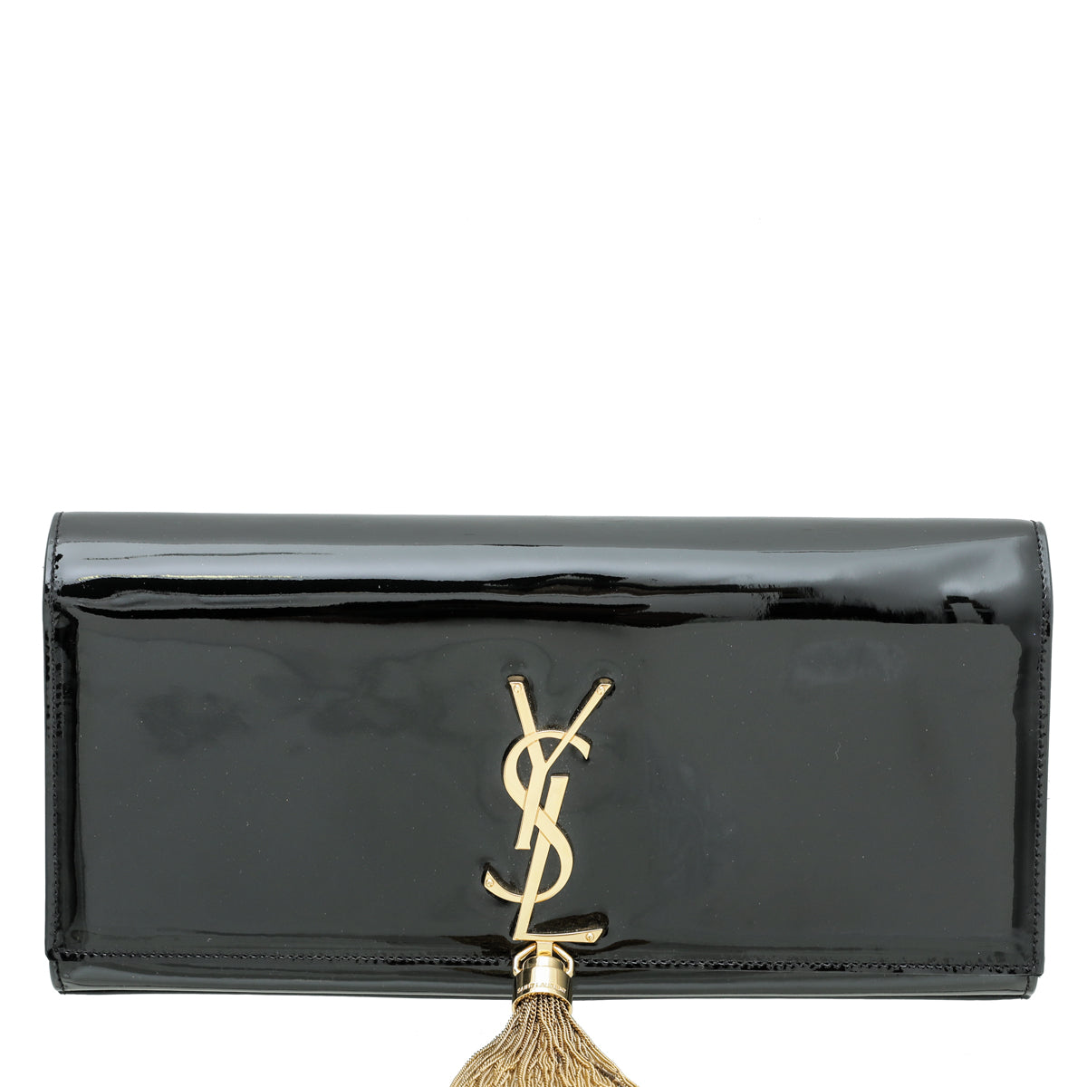 YSL Black Kate Tassel Clutch