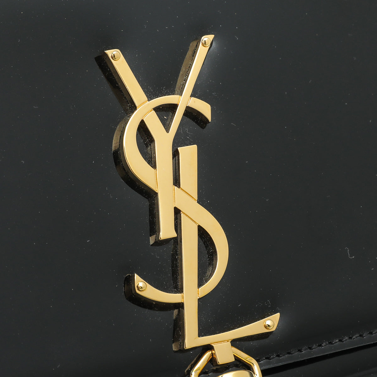 YSL Black Kate Tassel Clutch