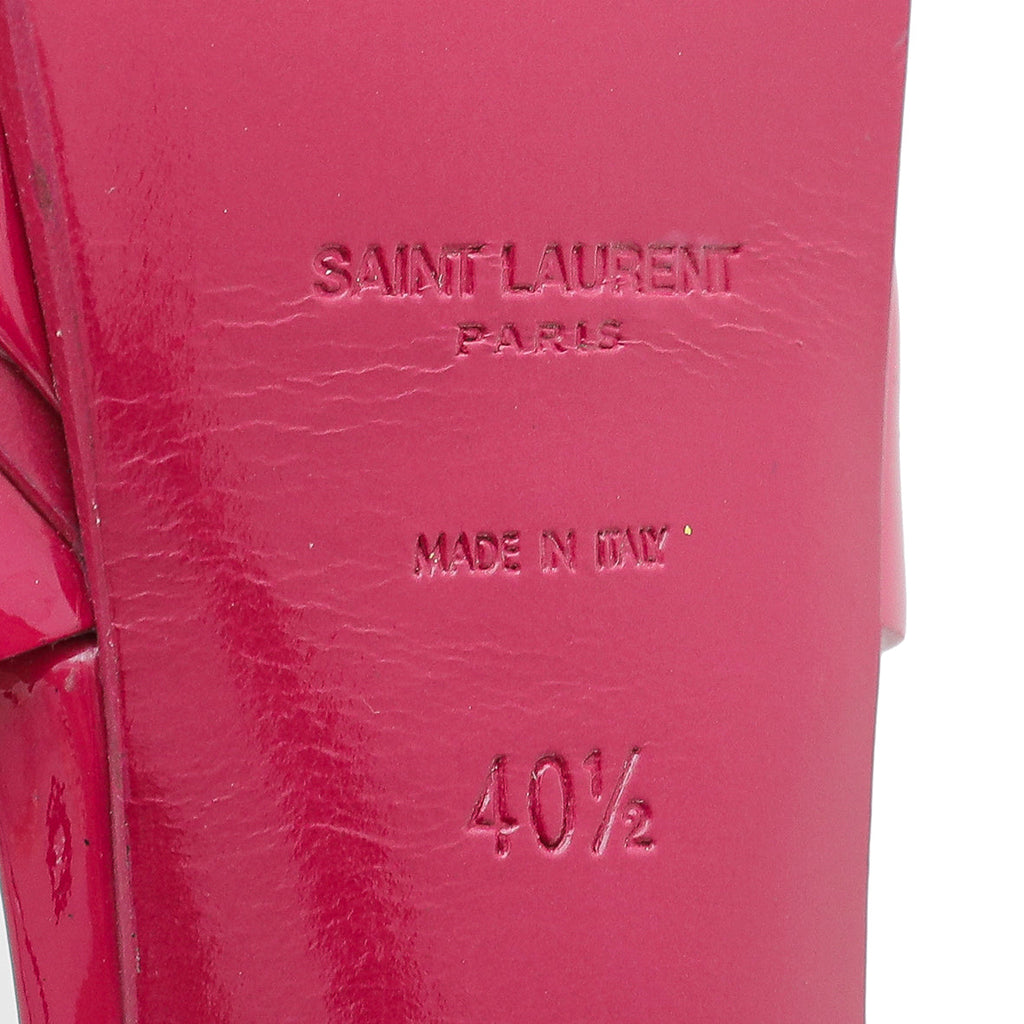 YSL Fuschia Tribute Sandal 40.5
