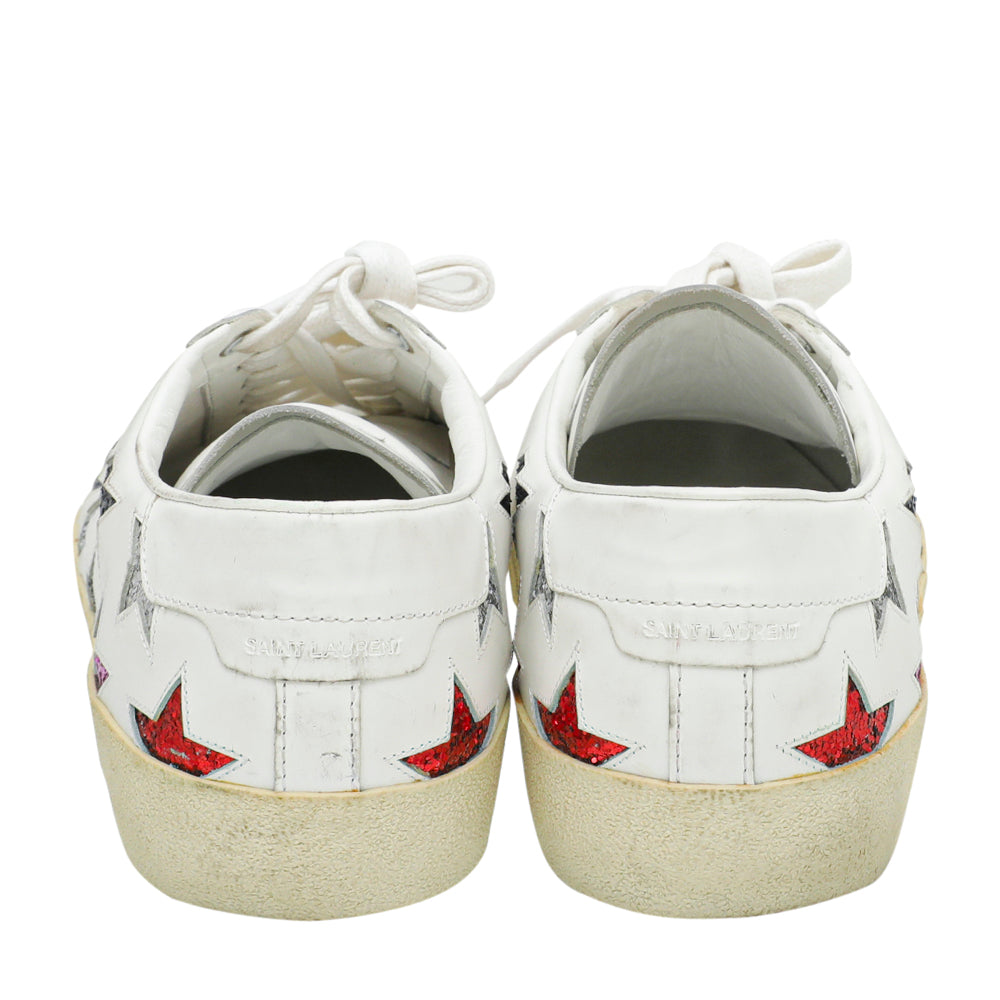 YSL White Multicolor Stars Court Classic SL-06 California Sneakers 44