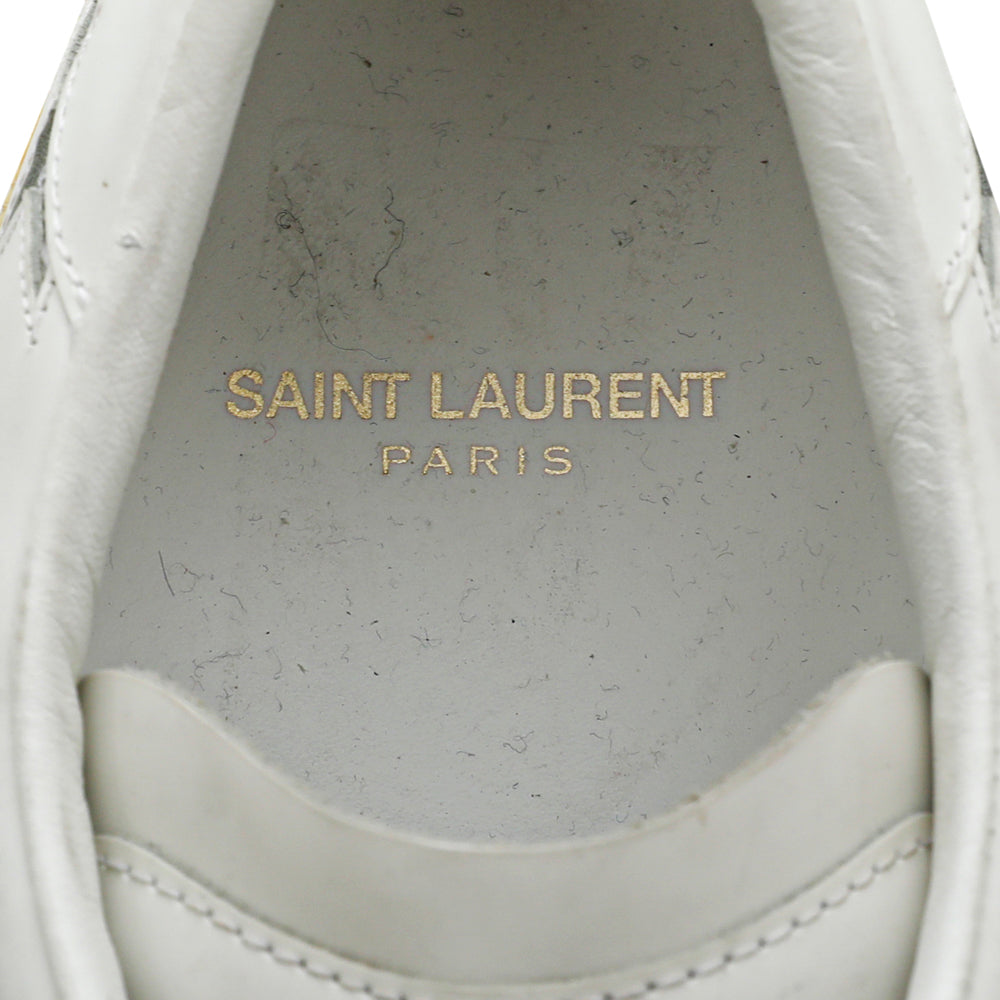 YSL White Multicolor Stars Court Classic SL-06 California Sneakers 44