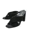 YSL Black Suede Loulou Mules 37.5
