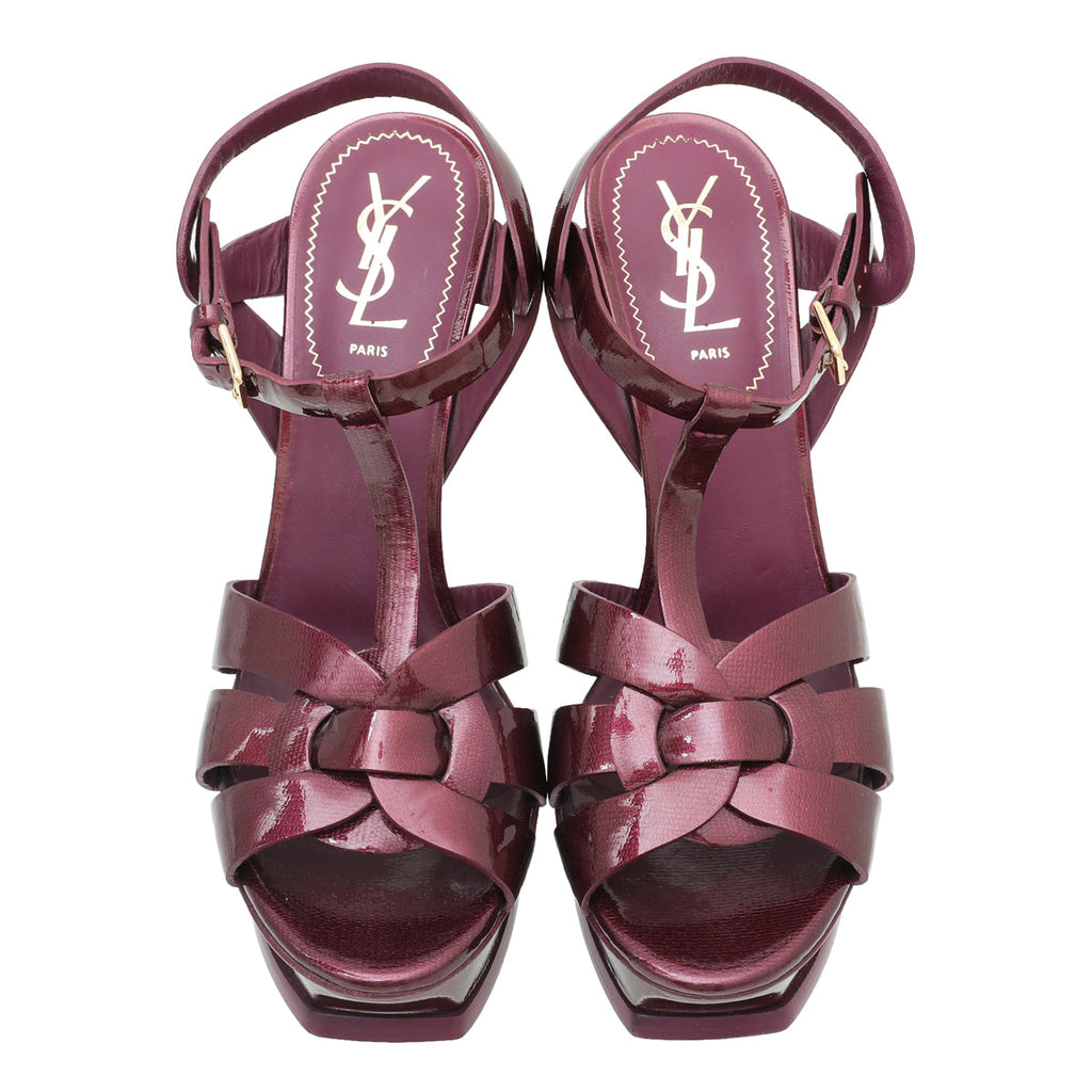 YSL Wine Tribute Sandal 39.5