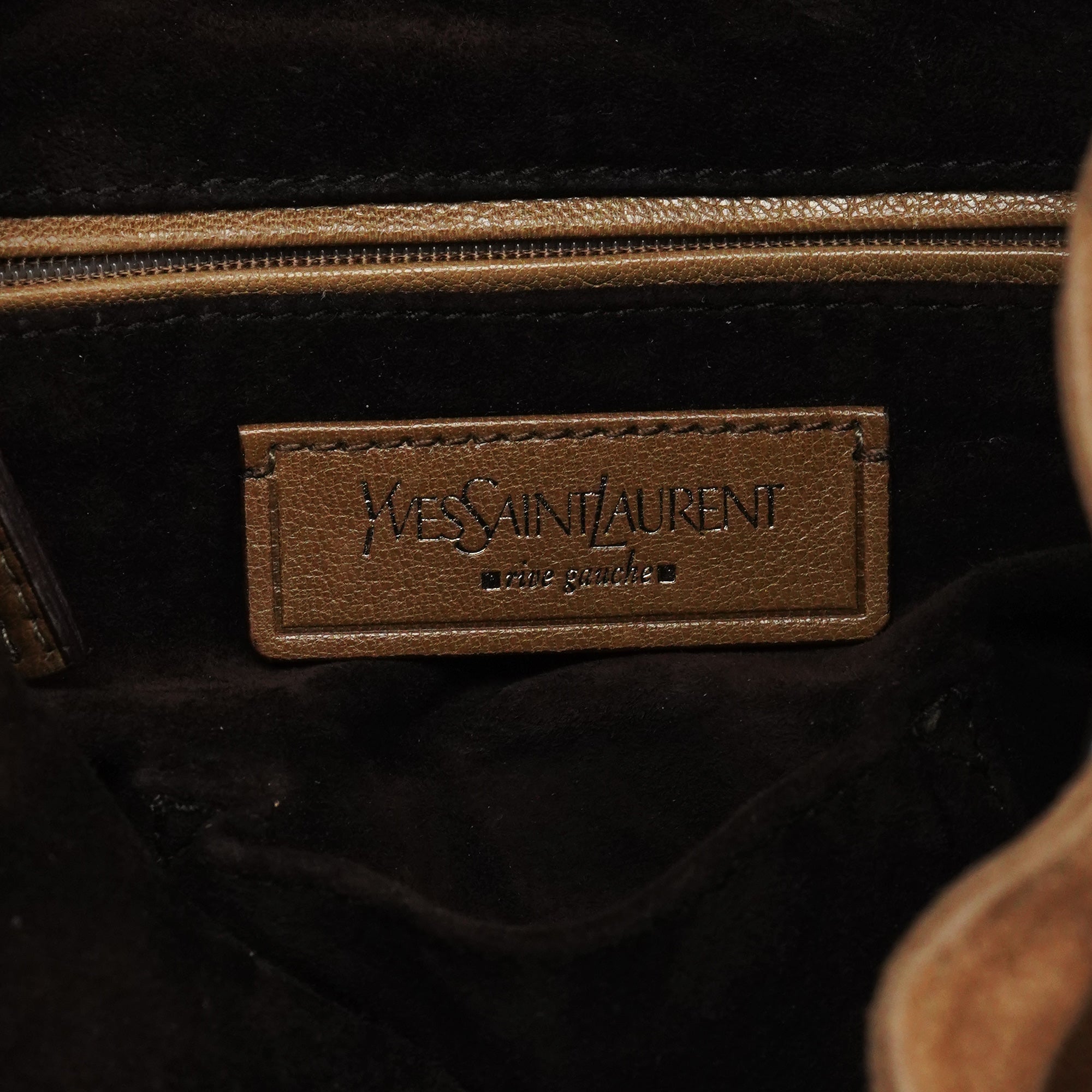 2003 Light Brown Suede Ruffle Nadja Shoulder Bag
