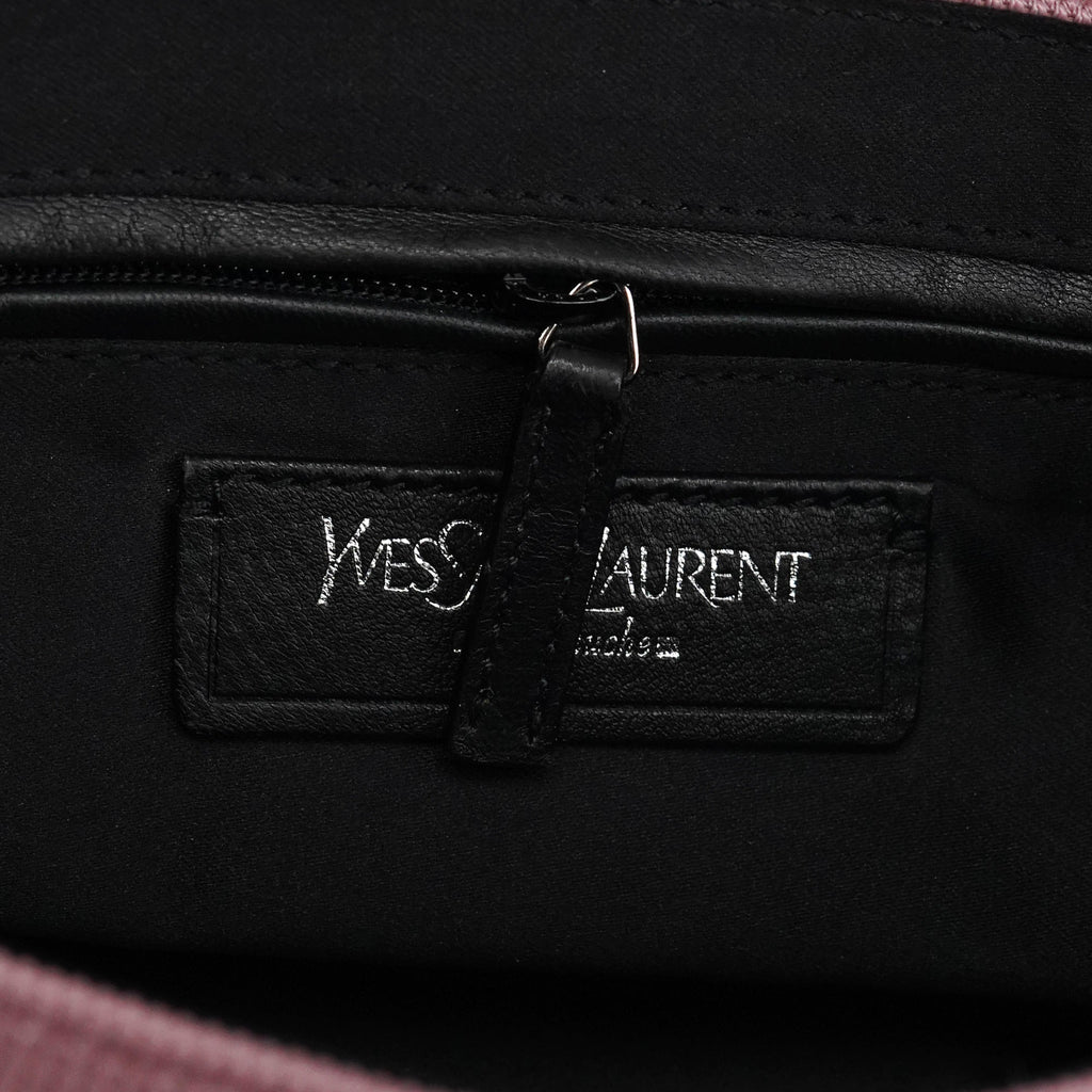 120456 Pink Nylon Velvet Buckle Shoulder Bag