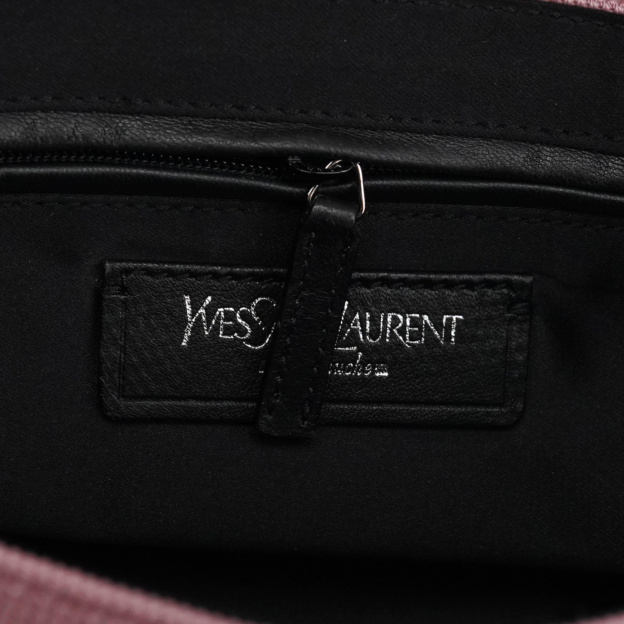 120456 Pink Nylon Velvet Buckle Shoulder Bag