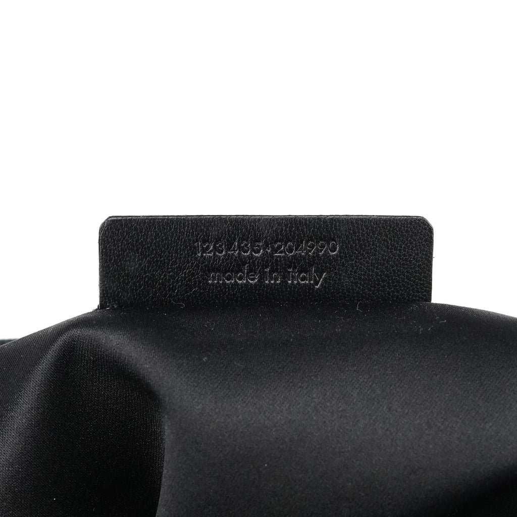 123435 Black Canvas Velvet YSL Tote Bag