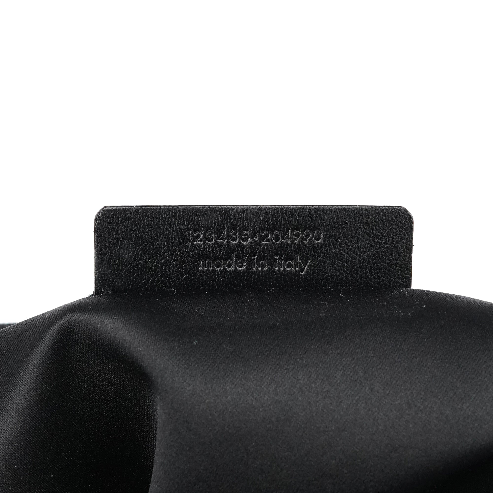 123435 Black Canvas Velvet YSL Tote Bag