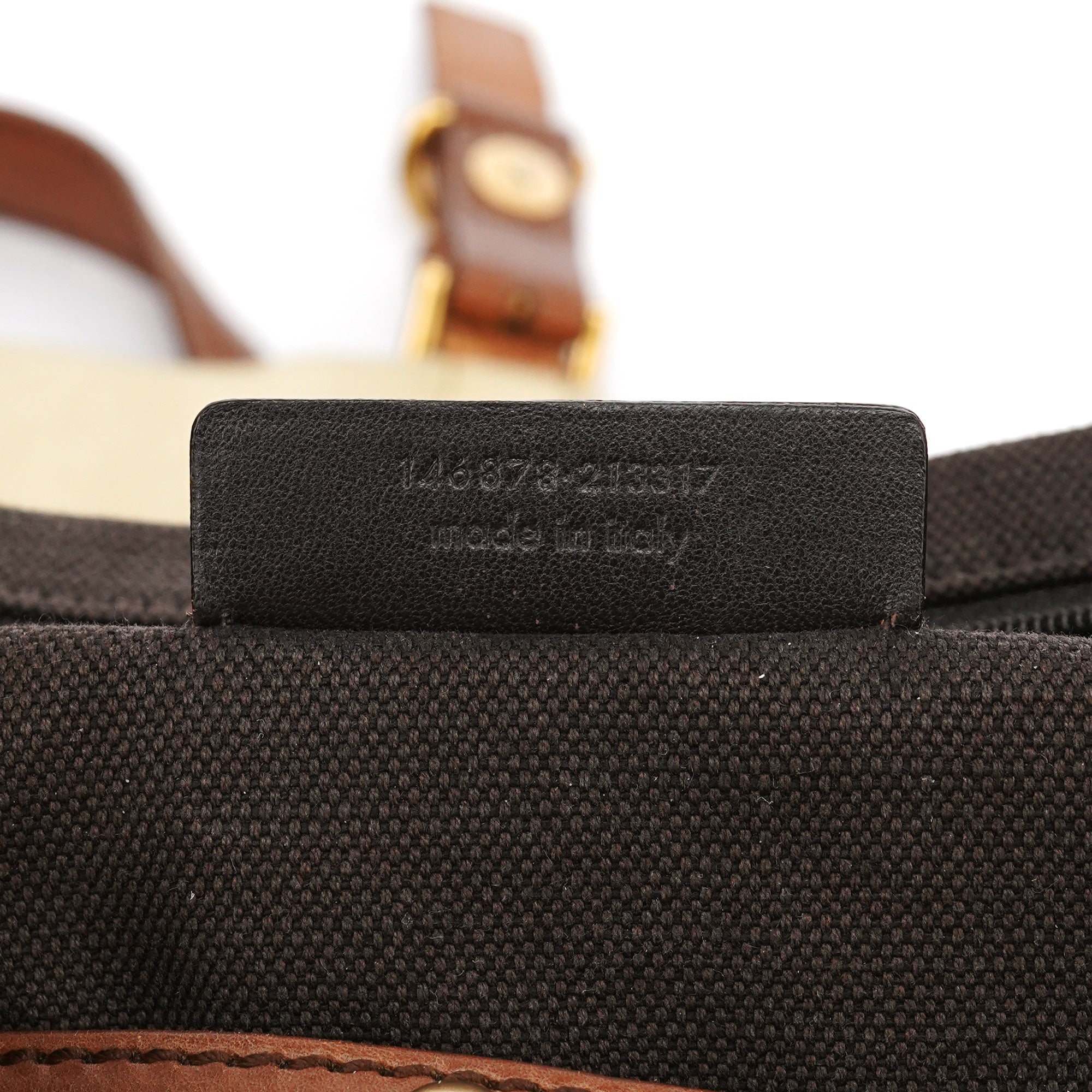 146878 Beige Suede Leather Travel Bag