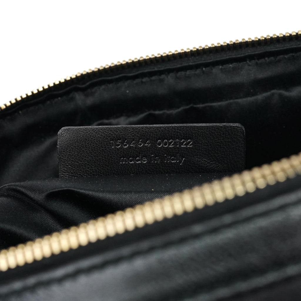 156464 Black Calfskin Leather Muse Tote Bag