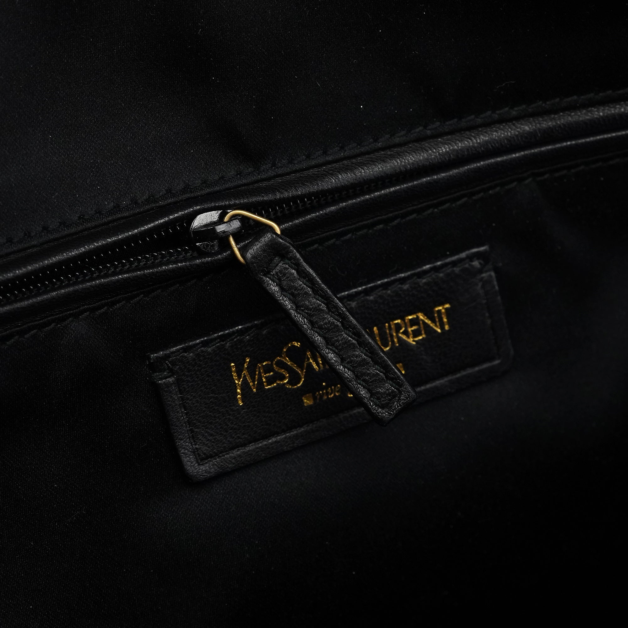 156464 Black Calfskin Leather Muse Tote Bag