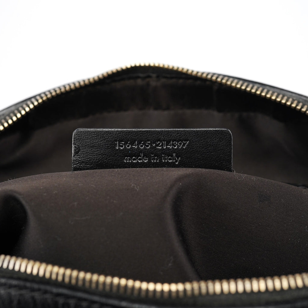 156465 Black Leather Muse Tote Bag