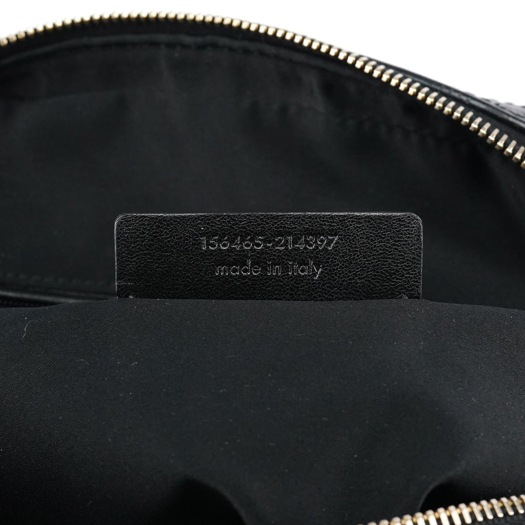 156465 Black Leather Muse Tote Bag