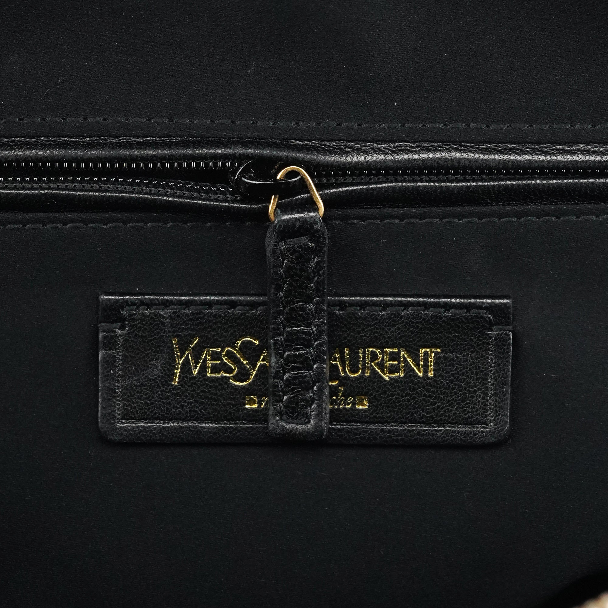 156465 Black Leather Muse Tote Bag