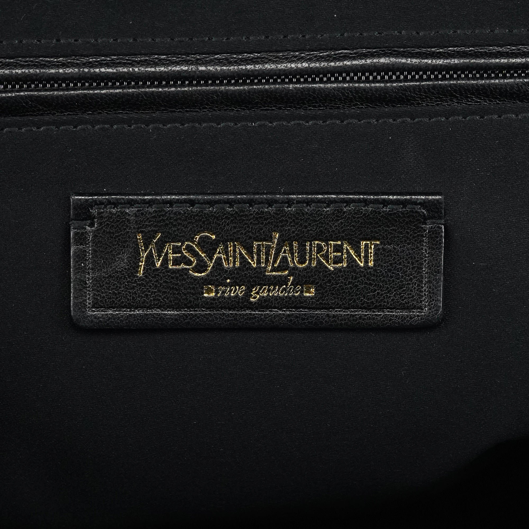 156465 Black Leather Muse Tote Bag