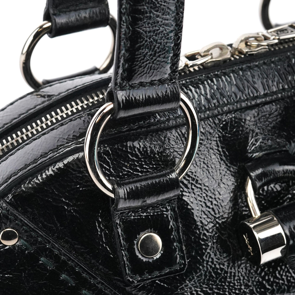 156465 Black Patent Leather Muse Bag