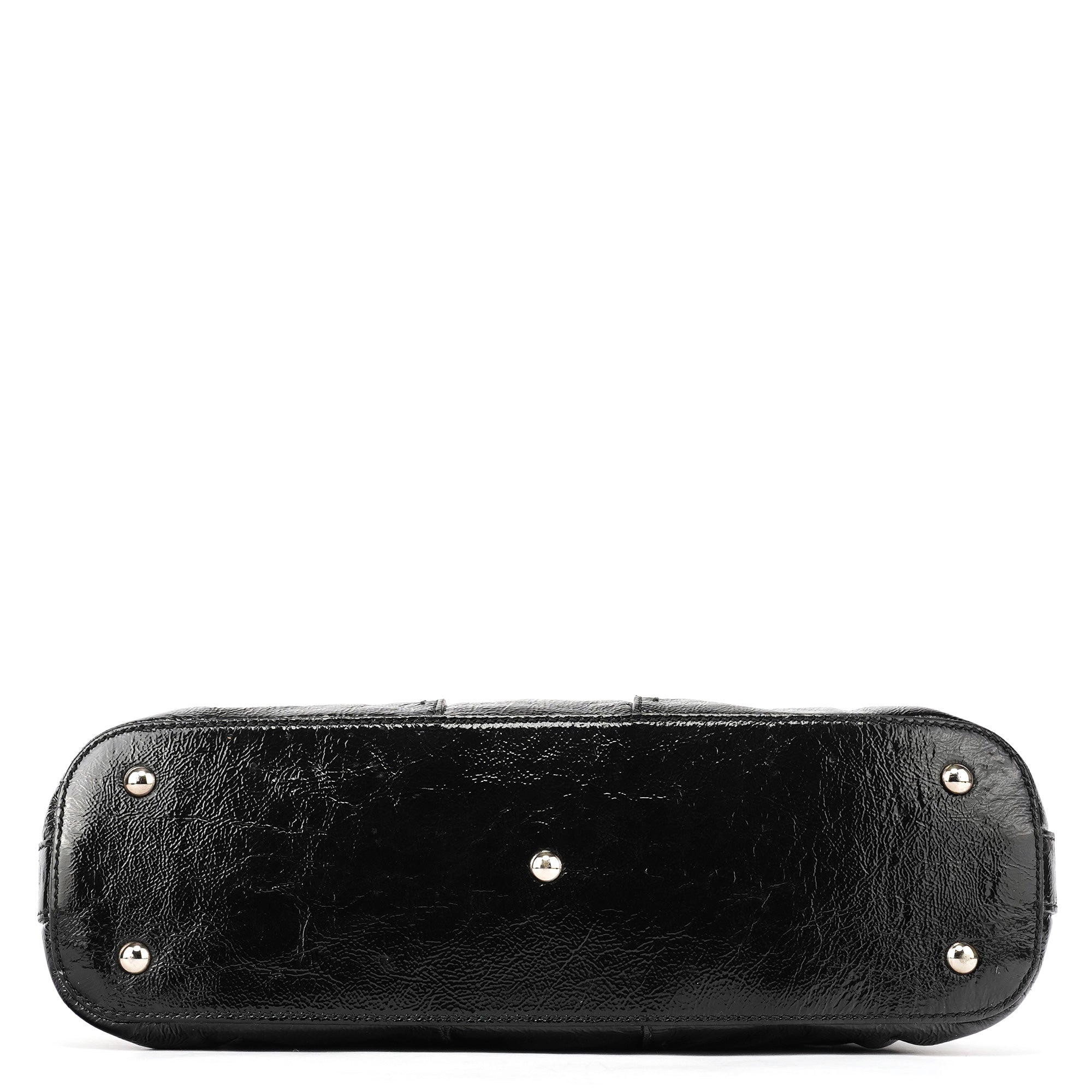 156465 Black Patent Leather Muse Bag