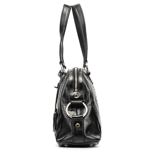 156465 Black Patent Leather Muse Bag