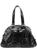 156465 Black Patent Leather Muse Bag