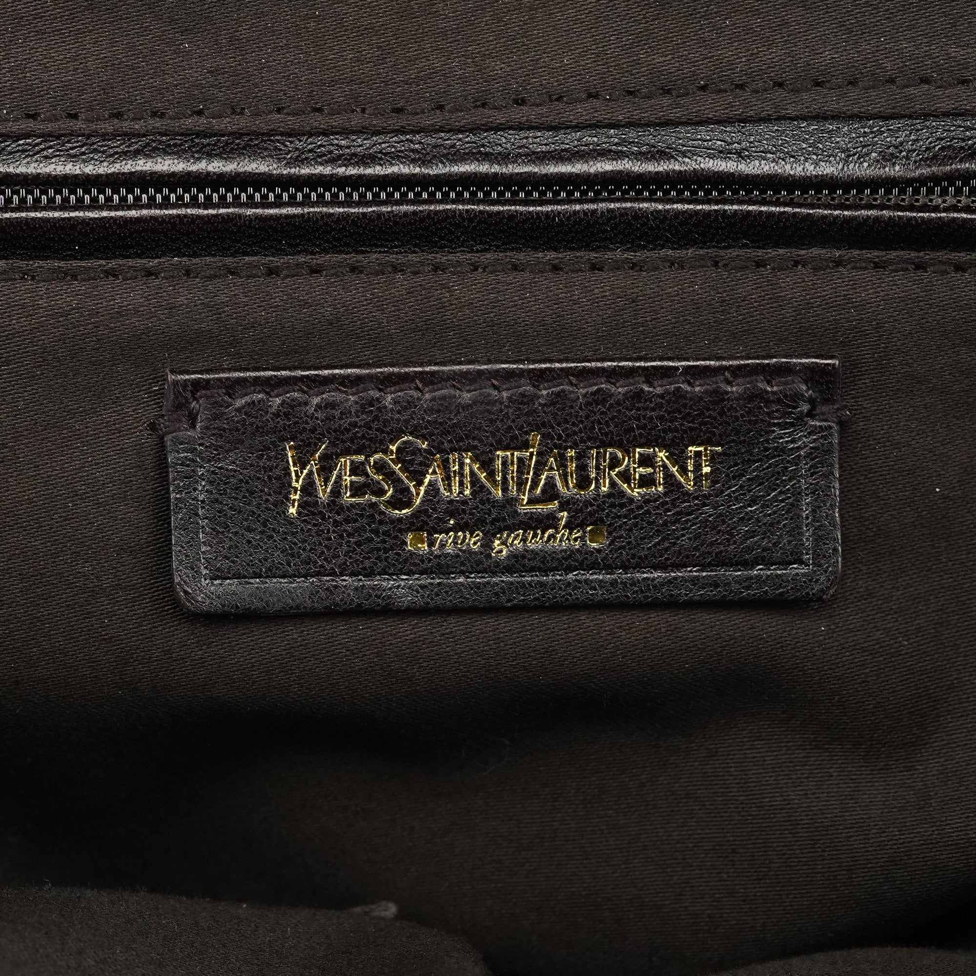 156465 Brown Patent Leather Muse Tote Bag
