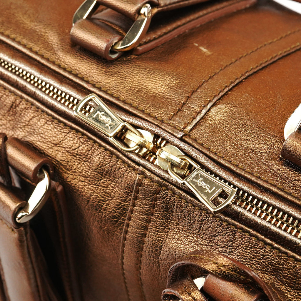 160003 Bronze Stitched Leather Tote Bag