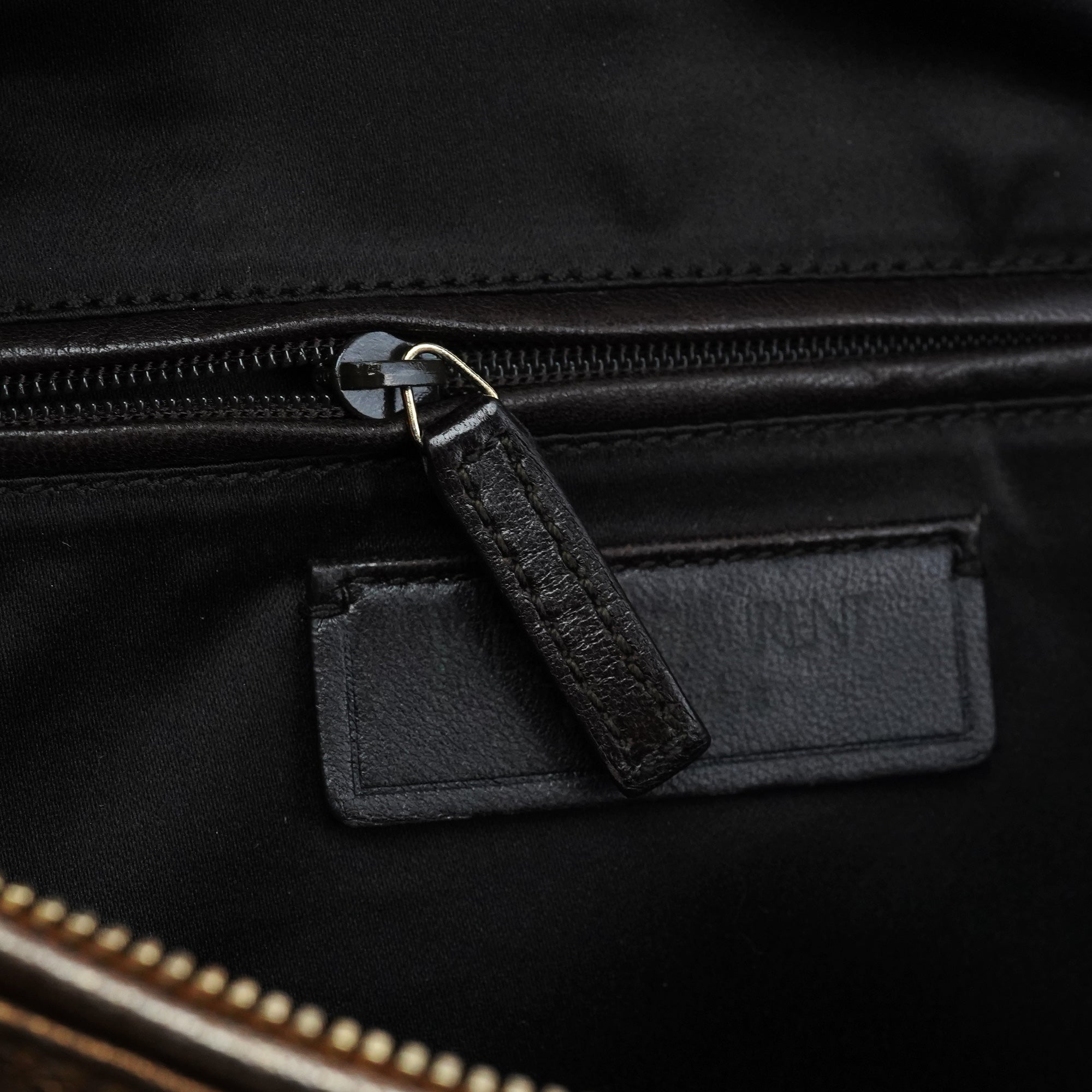 160003 Bronze Stitched Leather Tote Bag