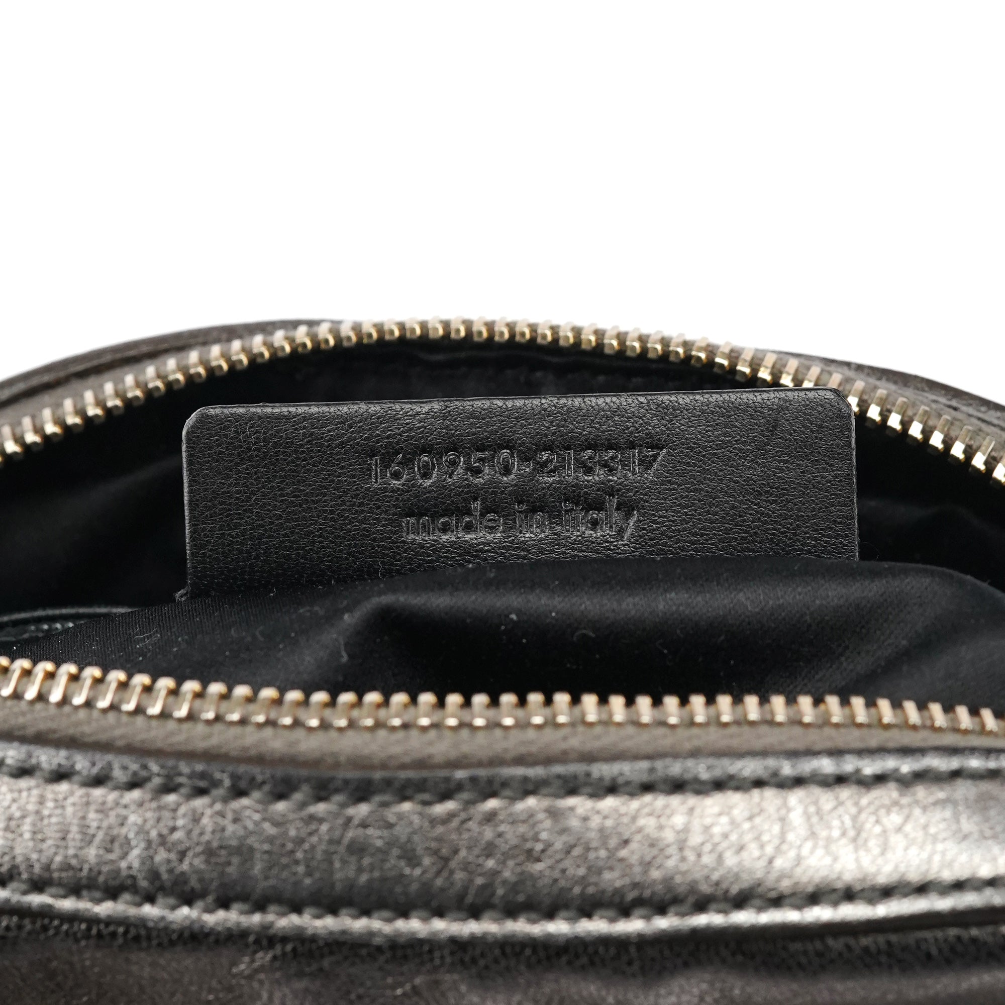 160950 Metallic Leather Muse Tote Bag
