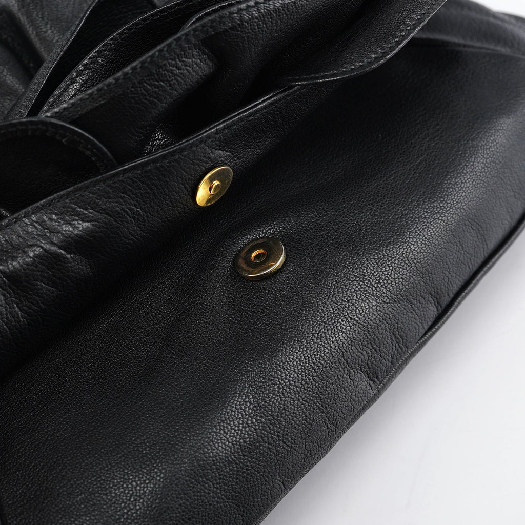 2003 Black Calfskin Nadja Shoulder Bag