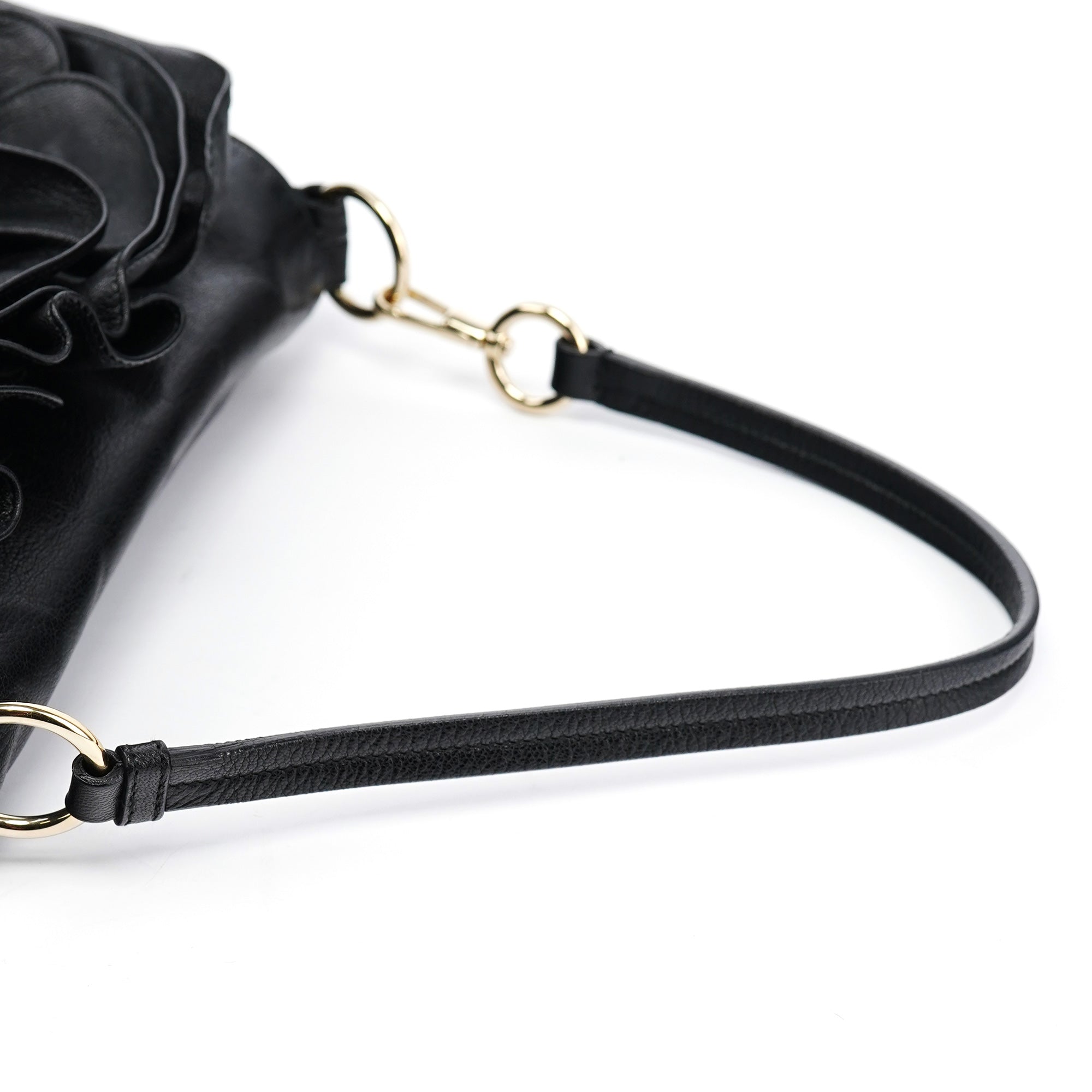 2003 Black Calfskin Nadja Shoulder Bag