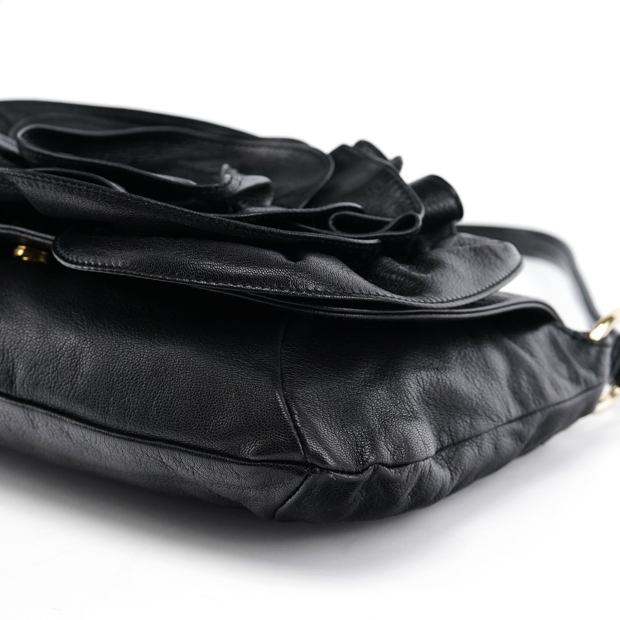 2003 Black Calfskin Nadja Shoulder Bag