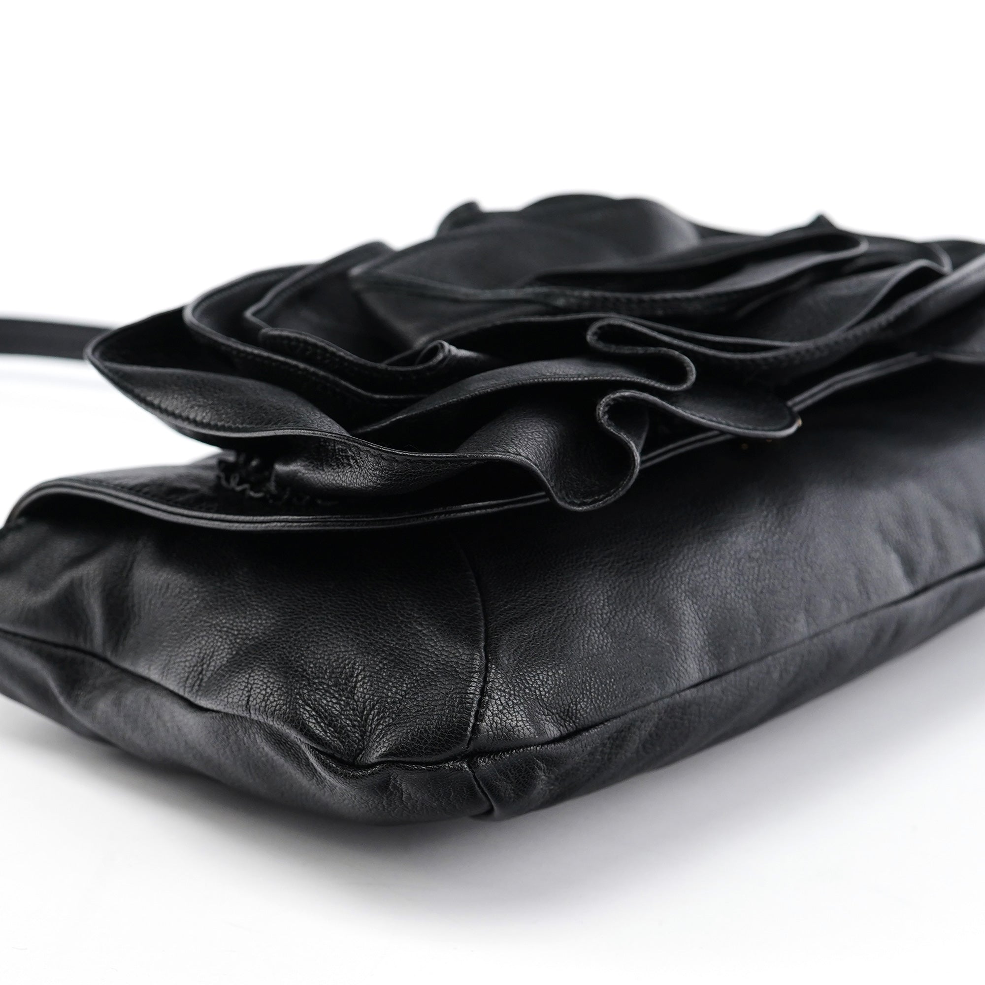 2003 Black Calfskin Nadja Shoulder Bag