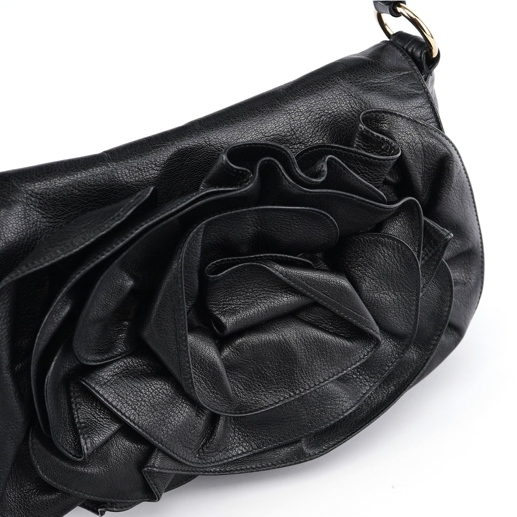 2003 Black Calfskin Nadja Shoulder Bag