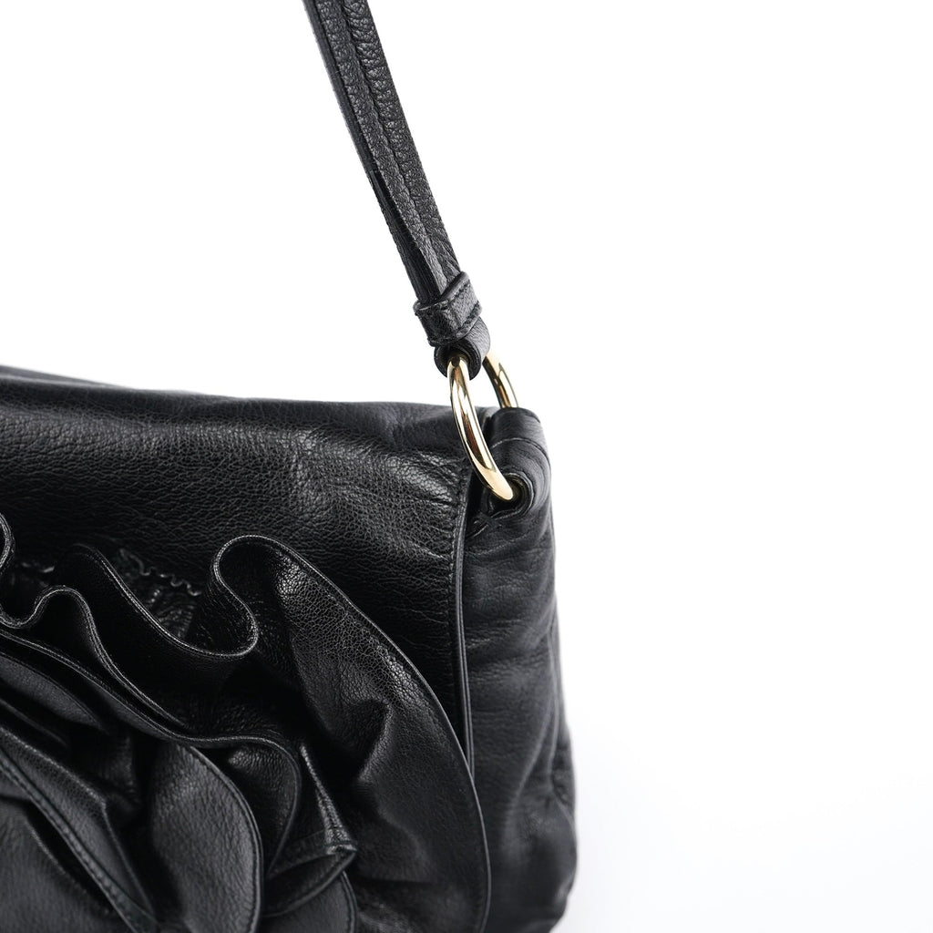 2003 Black Calfskin Nadja Shoulder Bag