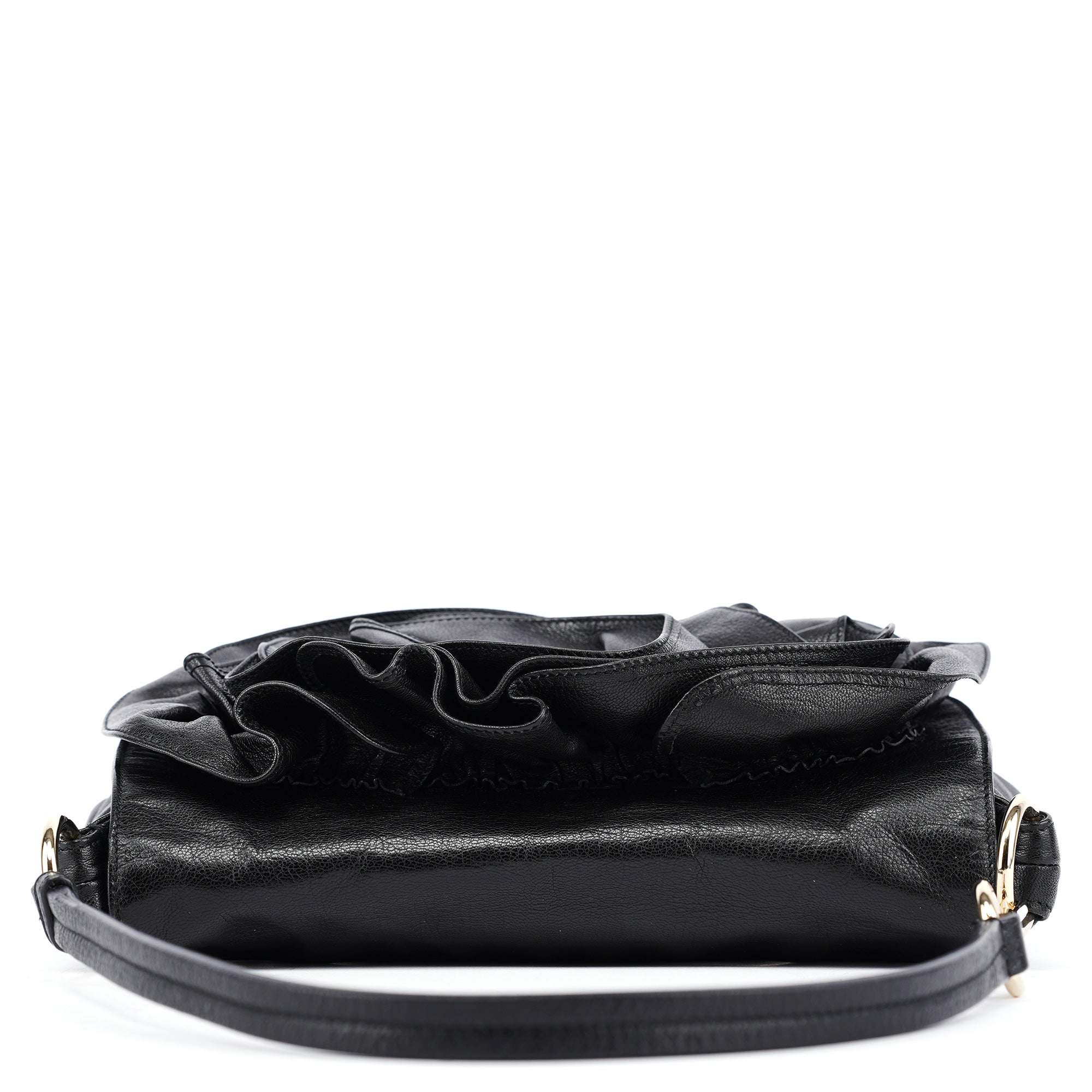 2003 Black Calfskin Nadja Shoulder Bag