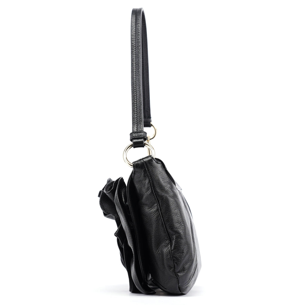 2003 Black Calfskin Nadja Shoulder Bag