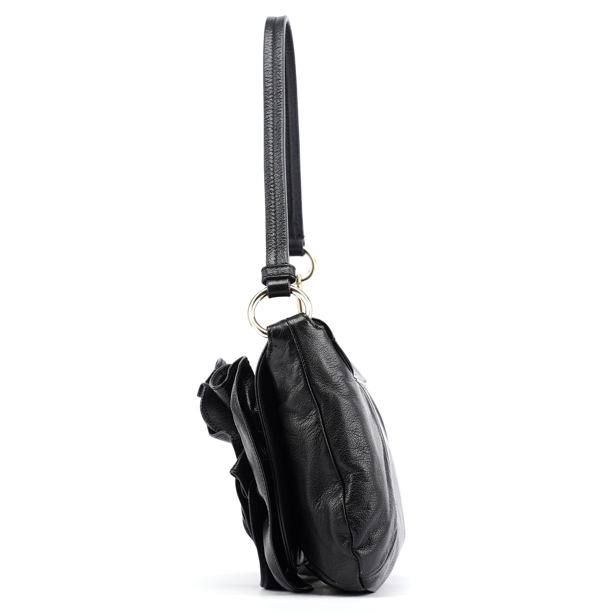 2003 Black Calfskin Nadja Shoulder Bag