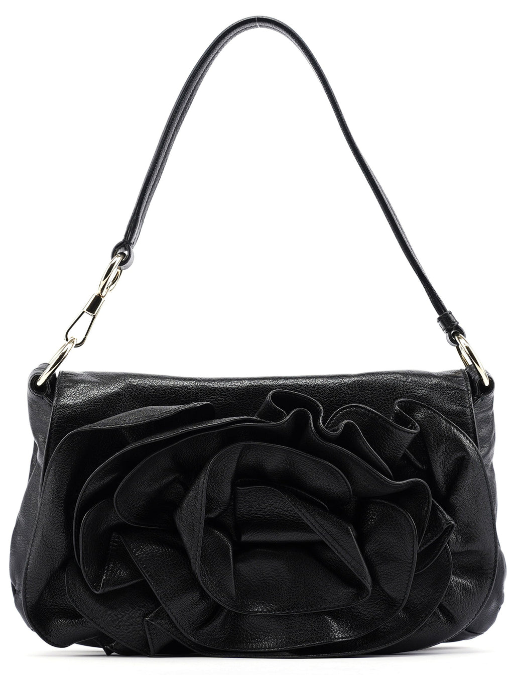 2003 Black Calfskin Nadja Shoulder Bag