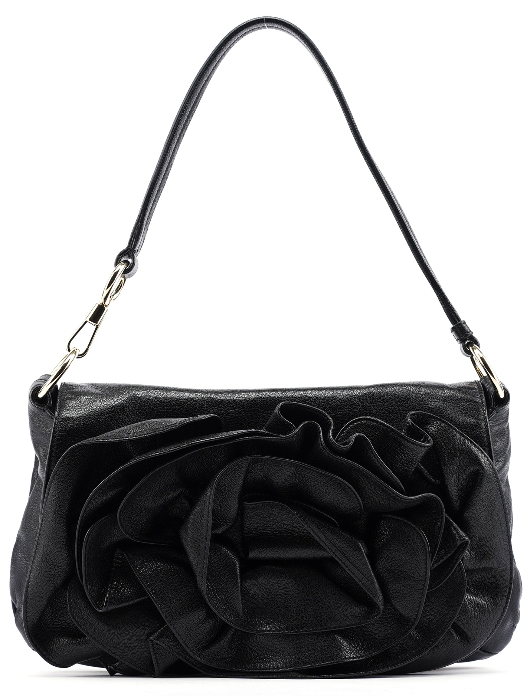 2003 Black Calfskin Nadja Shoulder Bag