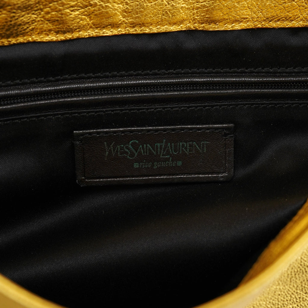 2003 Gold Leather Chain Nadja Shoulder Bag