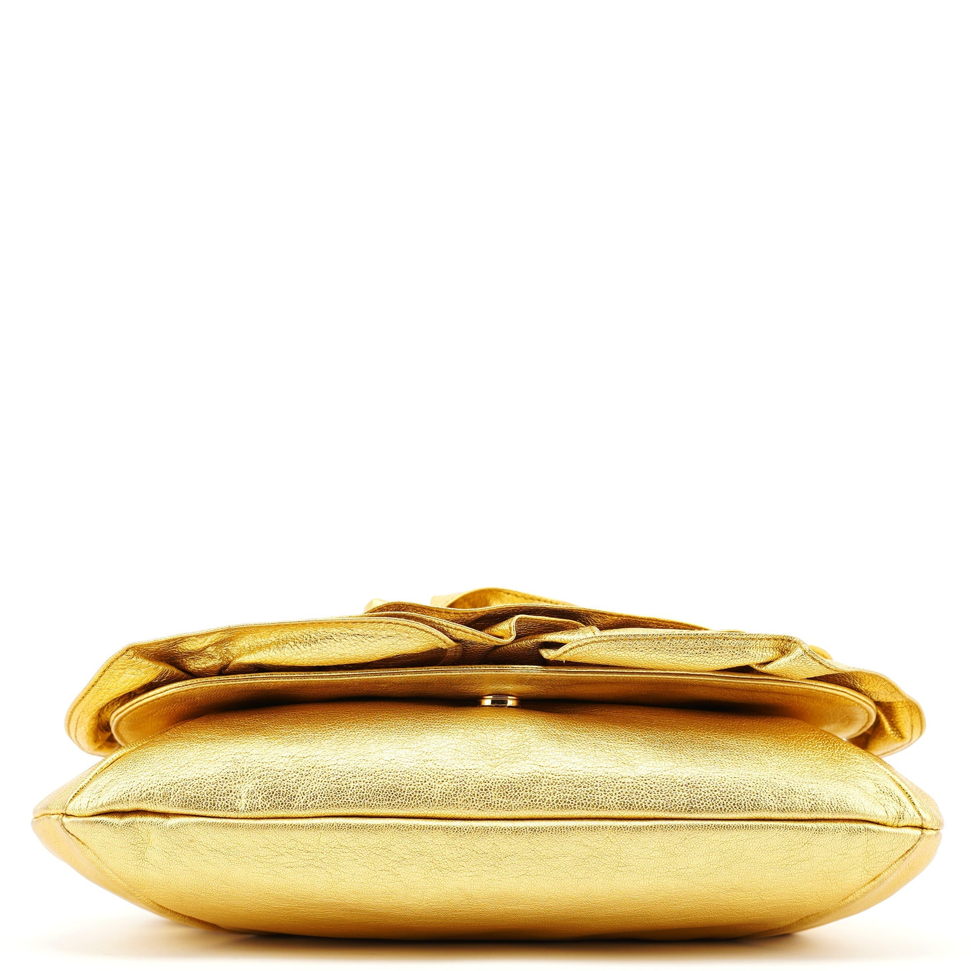 2003 Gold Leather Chain Nadja Shoulder Bag