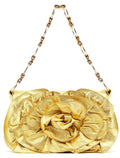 2003 Gold Leather Chain Nadja Shoulder Bag