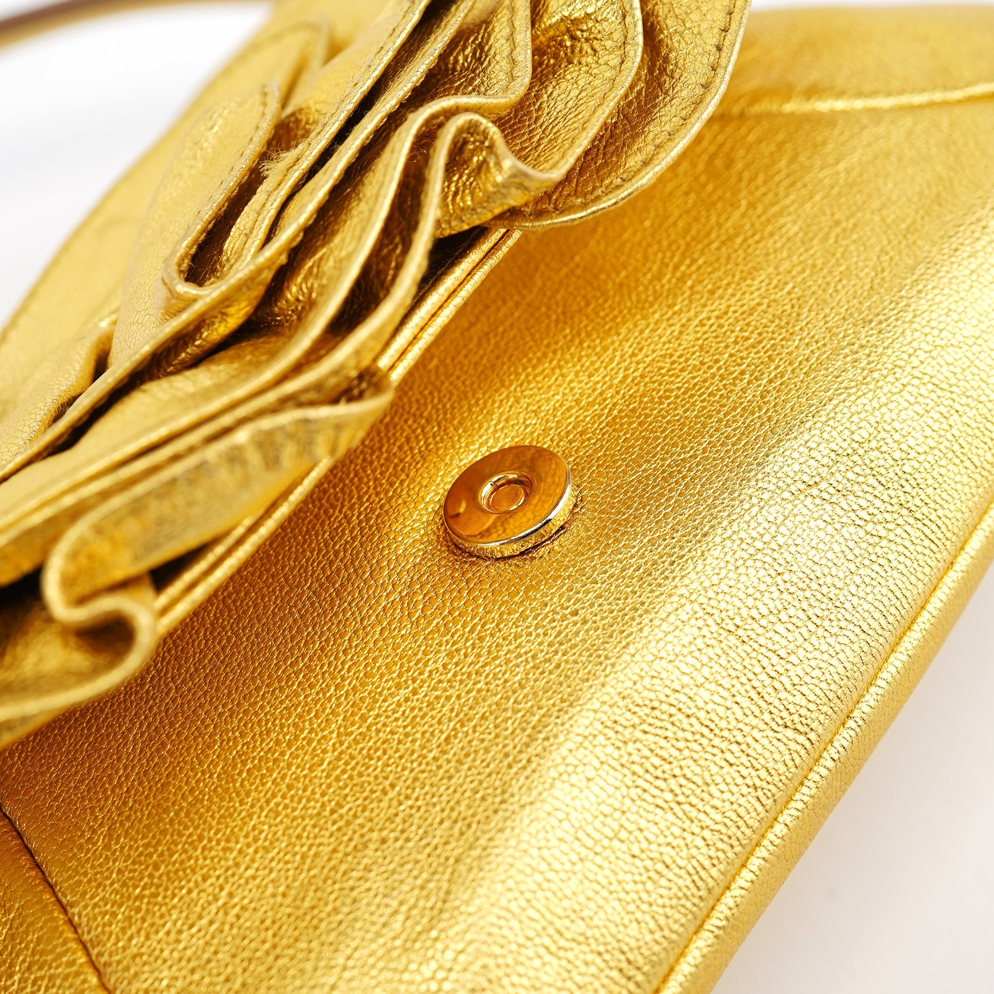 2003 Gold Leather Mini Nadja Bag