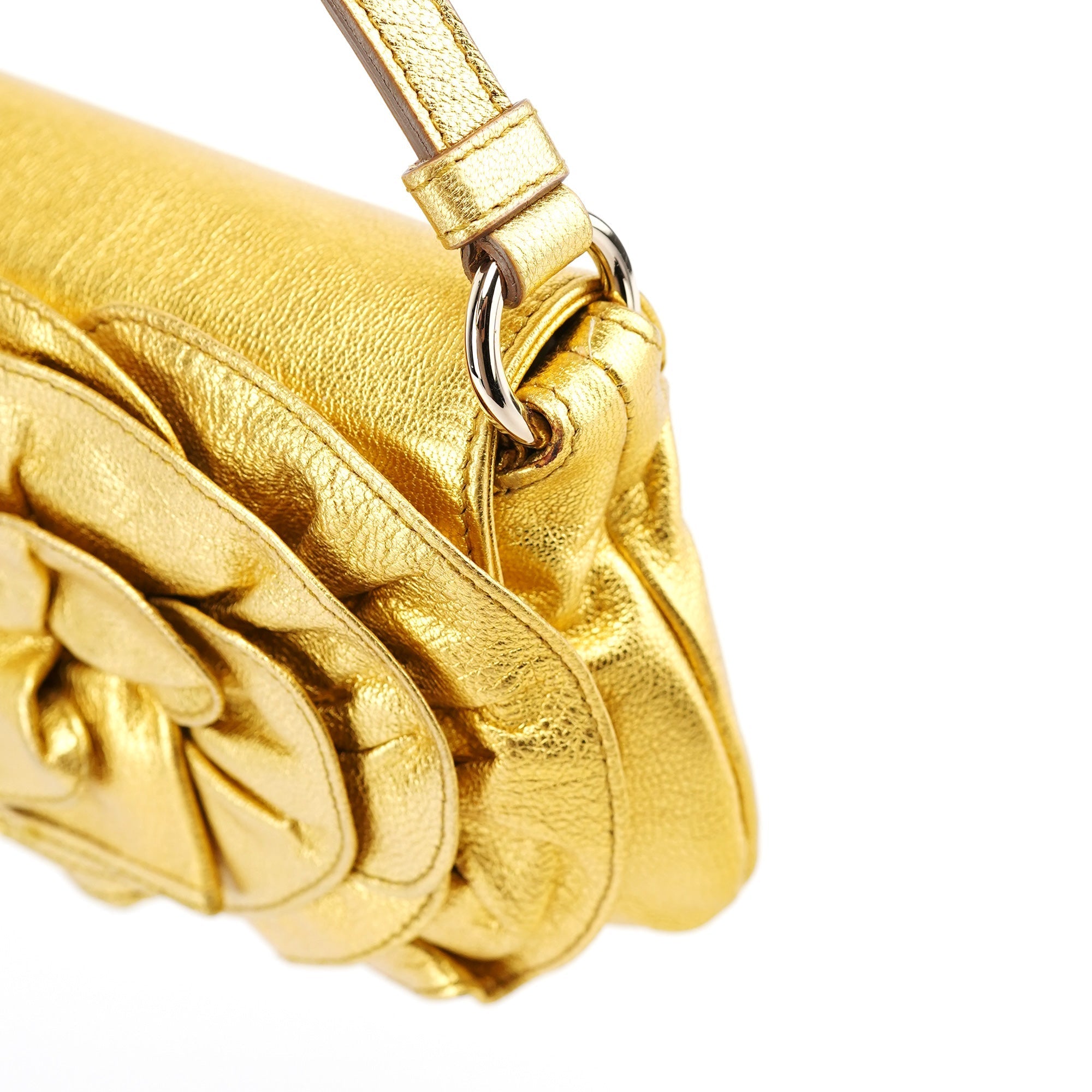 2003 Gold Leather Mini Nadja Bag